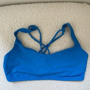 Blue lululemon sports bra size 8